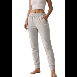 Alo Yoga Gray Modal Blend Jogger Sweatpants Women’s Medium Tapered Lounge